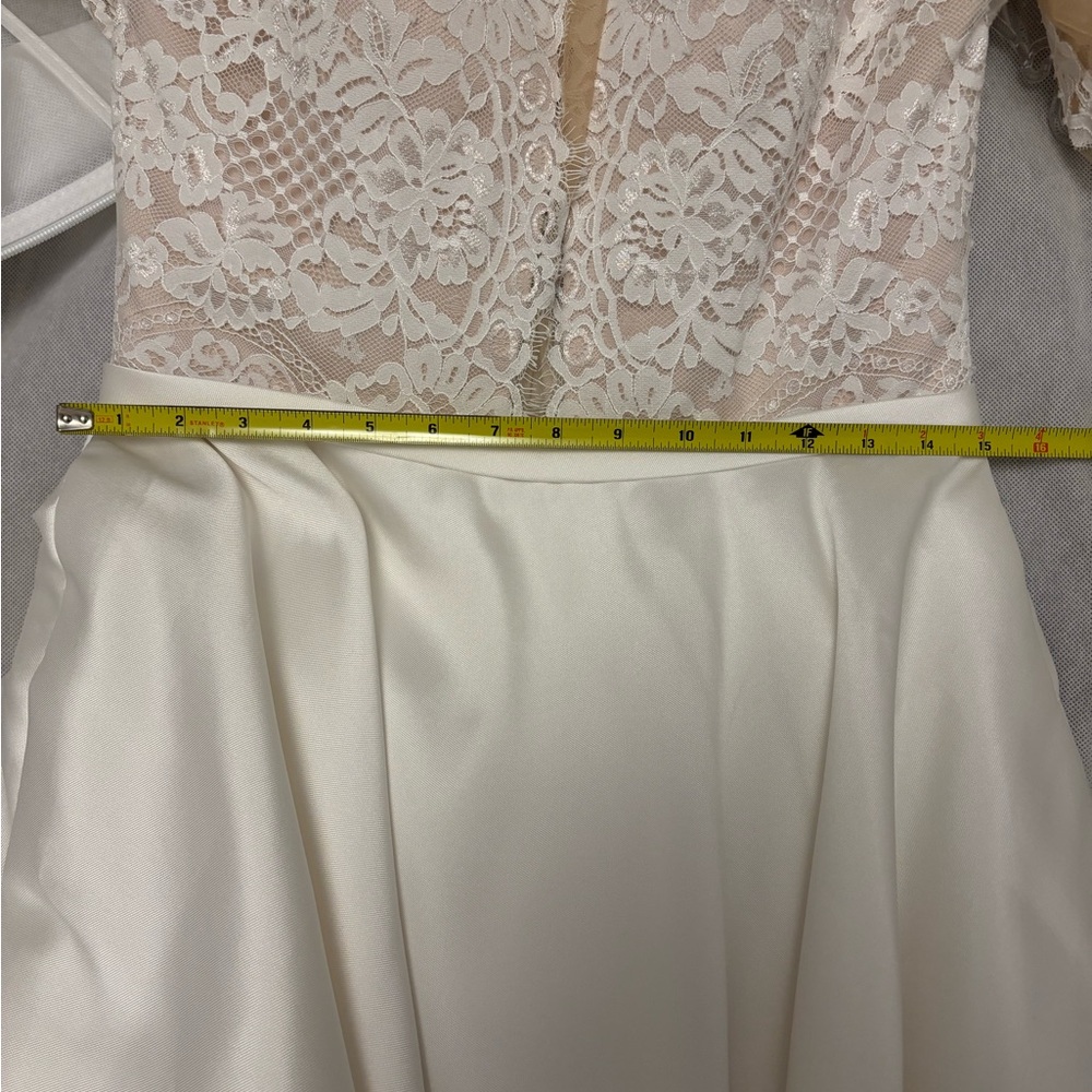 Eyelash Lace Wedding Dress - Picture 14 of 16